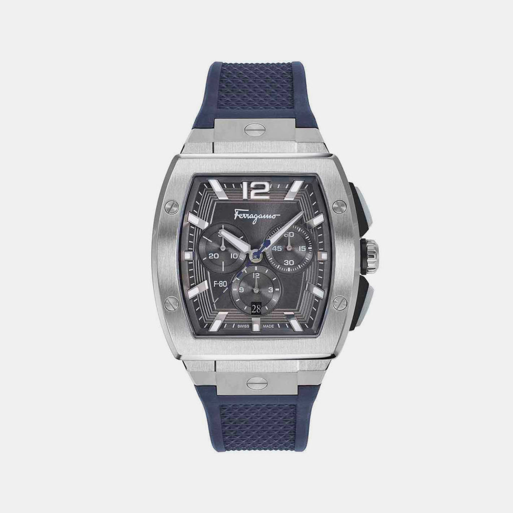 Ferragamo Tonneau Grey Chronograph watch
