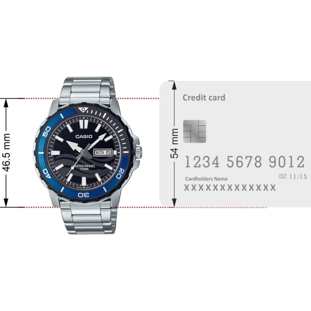 Enticer Men Quartz Two Tone Dial Analog Stainless Steel Watch A2117