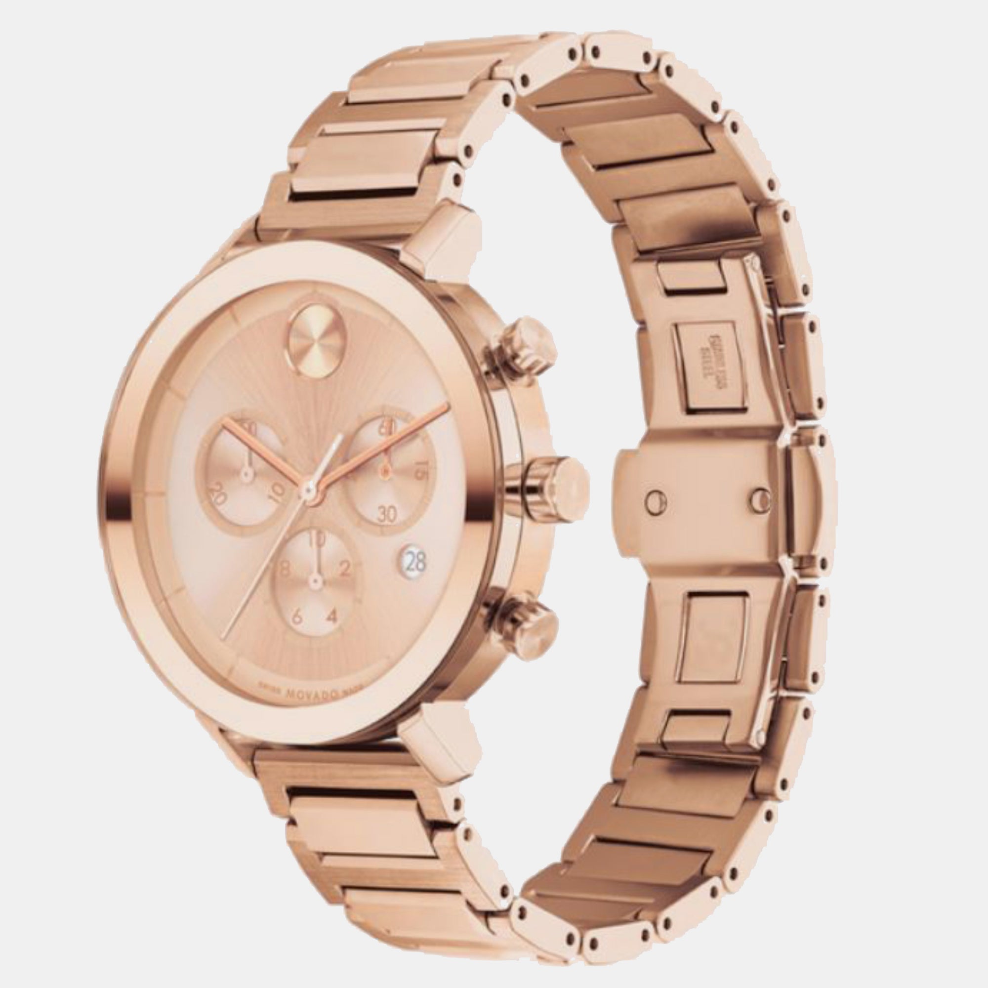 Rose gold best sale movadon bold watches