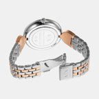 Na Women Quartz Two Tone Dial Analog Stainless Steel Watch AX5383