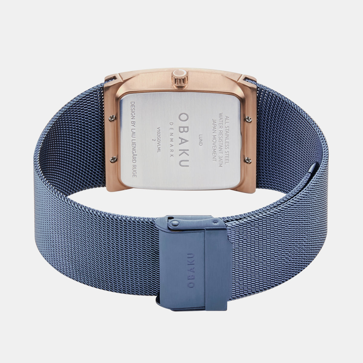Obaku Men Square Blue watch