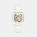 True Square Automatic Unisex Ceramic Analog Watch R27073702