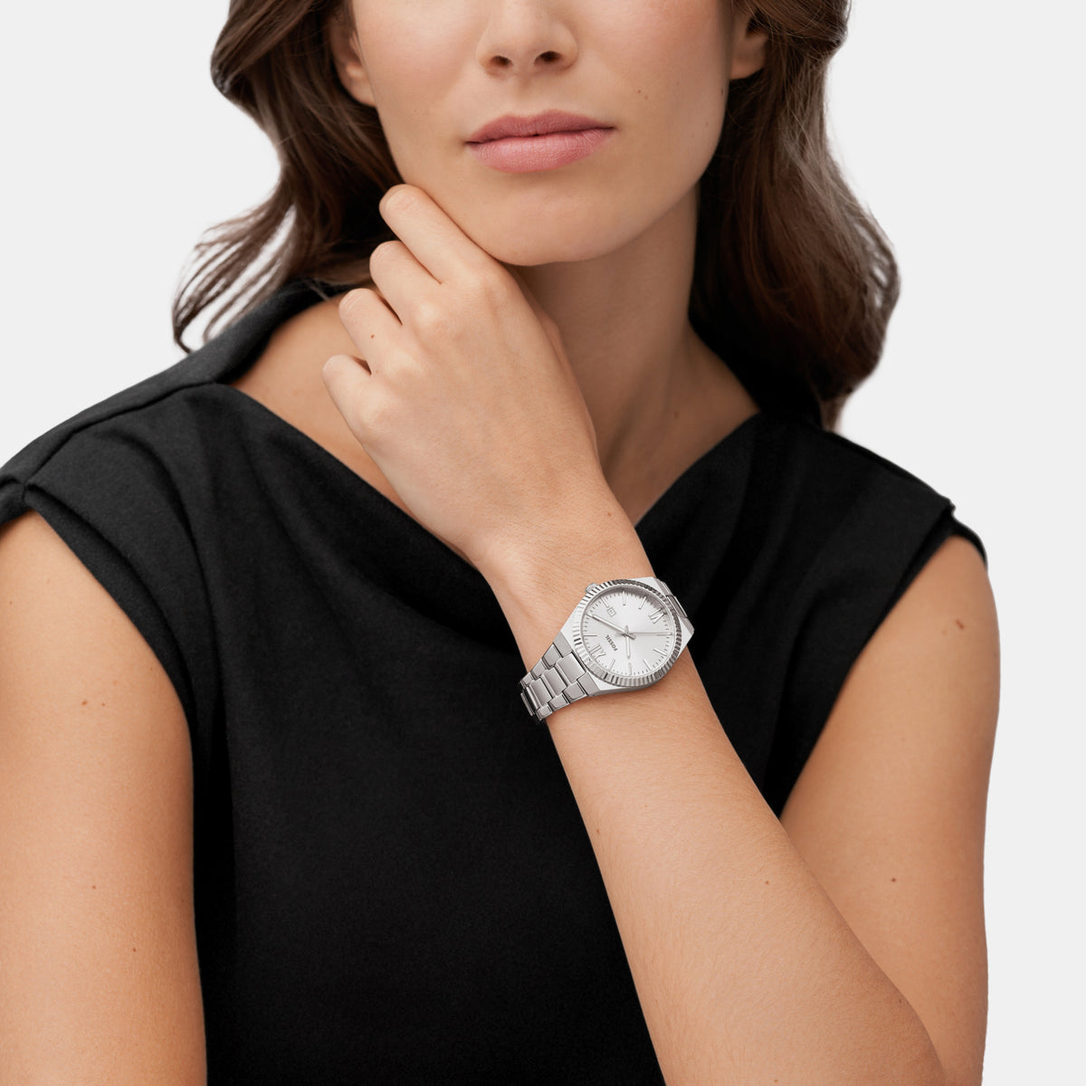 Fossil Rectangular Quartz Analog Women watch