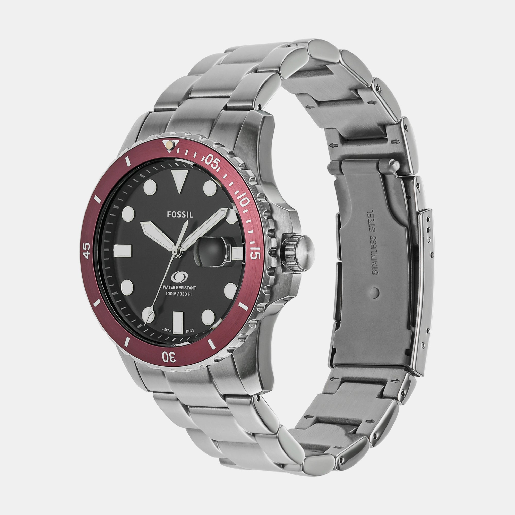 Fossil Men Round Black watch