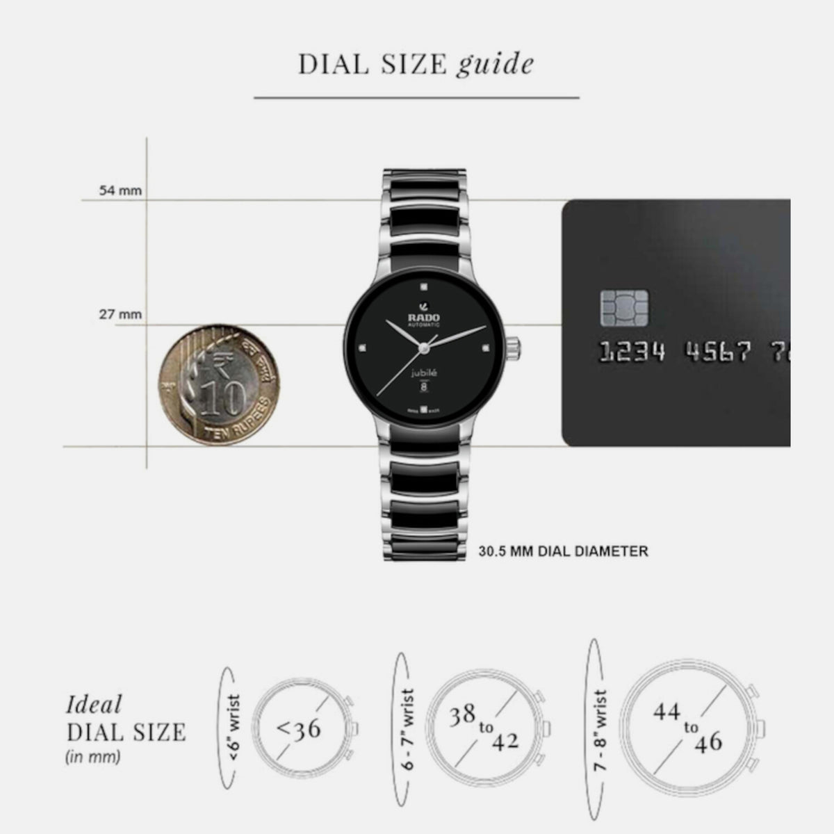 Rado Stainless steel Round watch