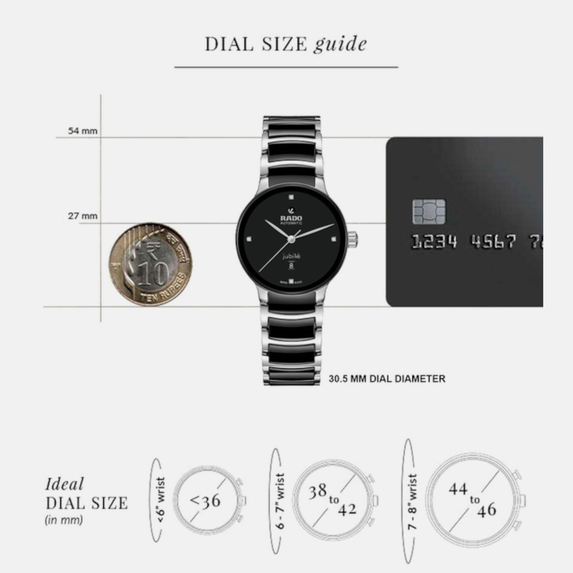 Rado Stainless steel Round watch