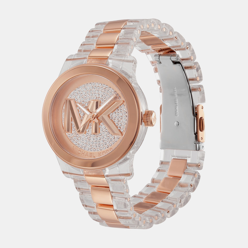 Michael Kors Women Round Rose Gold watch