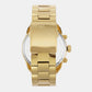 Male Gold Chronograph Stainless Steel Watch DZ4608