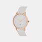Male White Analog Leather Watch G1034E-L3302