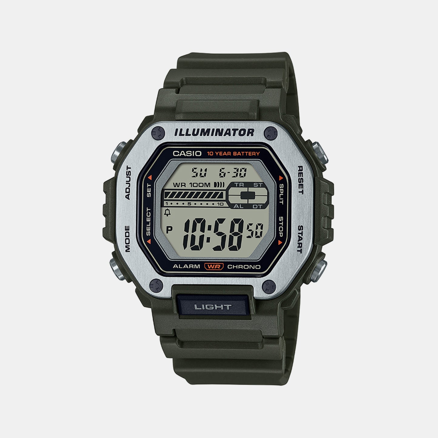 Male Black Digital Resin Watch D301