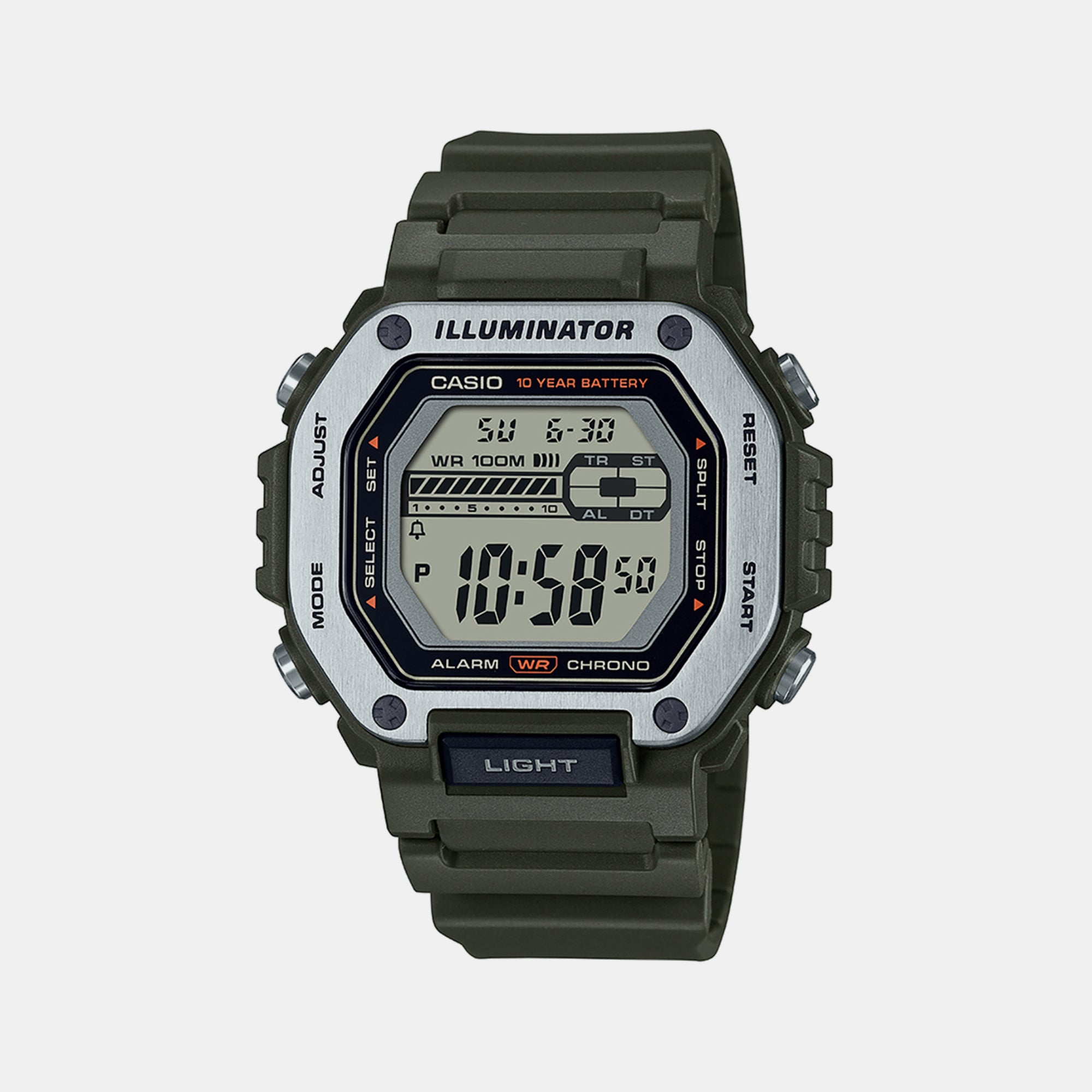 Casio Octagon Green Digital watch