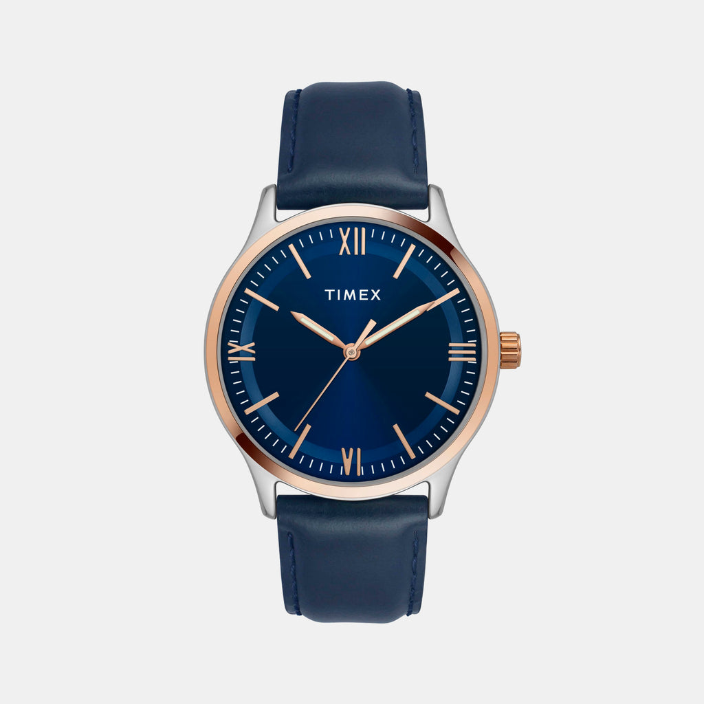 Timex Round Blue Analog watch