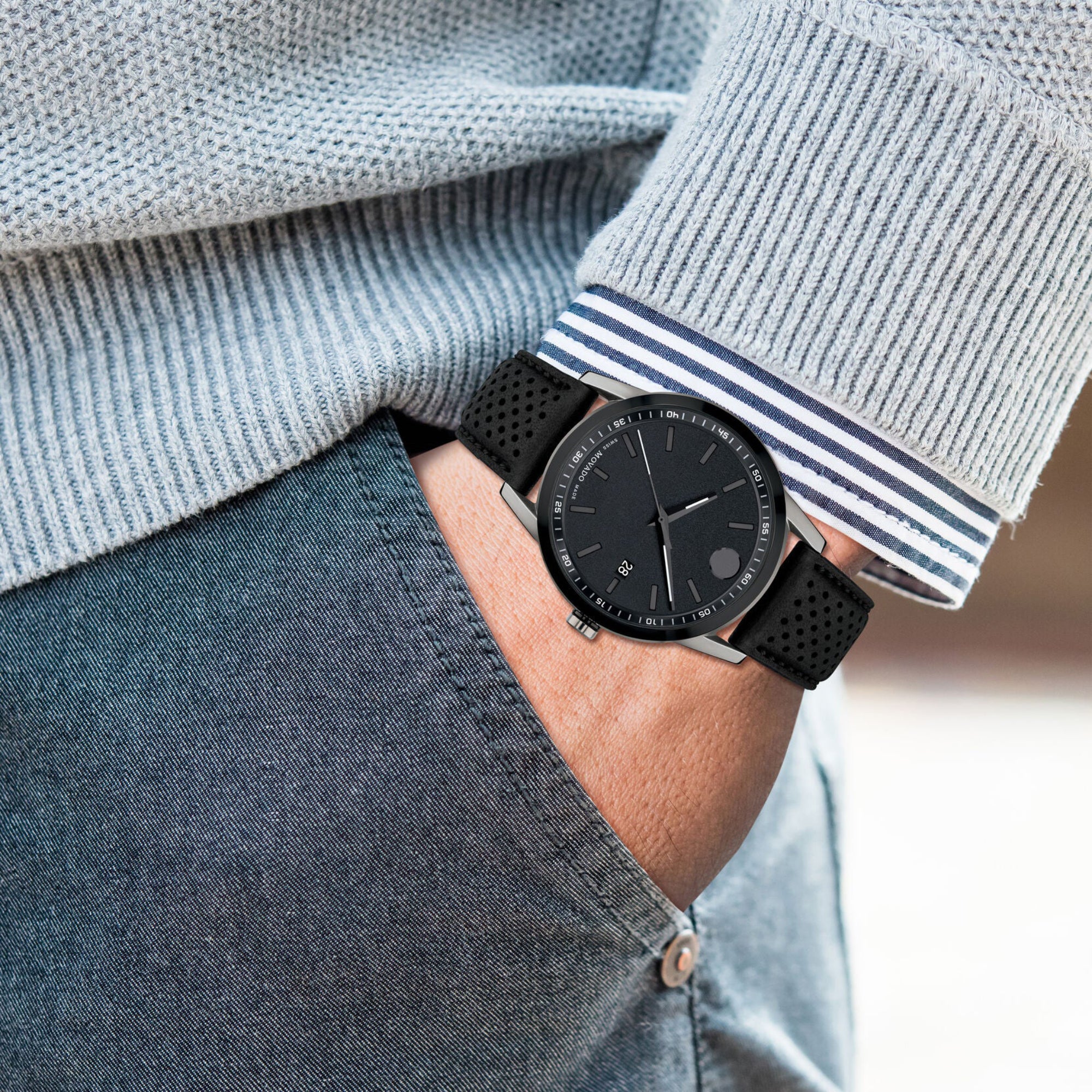 Movado 42 mm Round Quartz watch