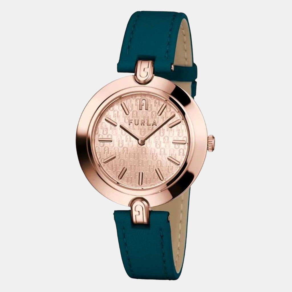 Furla Heritage Women Quartz Rose Gold Dial Analog Leather Watch WW00002008L3