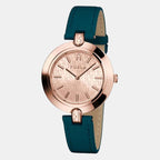 Furla Heritage Women Quartz Rose Gold Dial Analog Leather Watch WW00002008L3