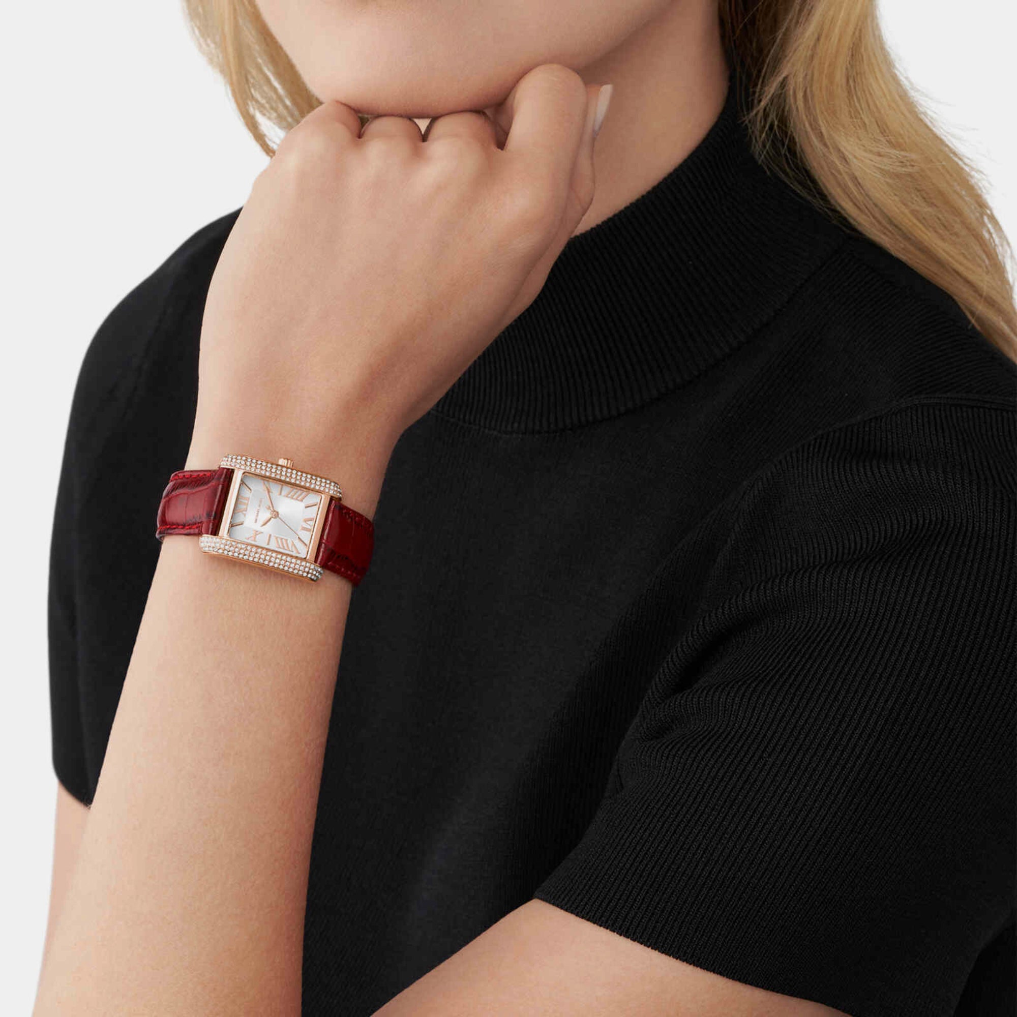 Michael Kors Women Rectangular White watch