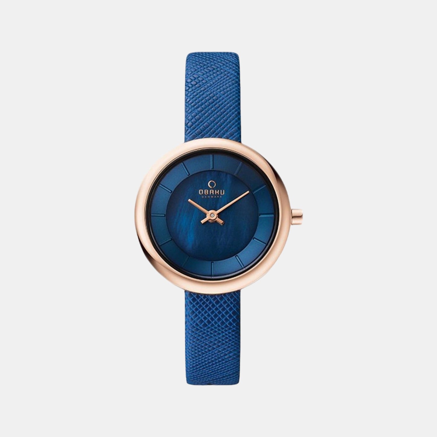 Obaku Round Blue Analog watch