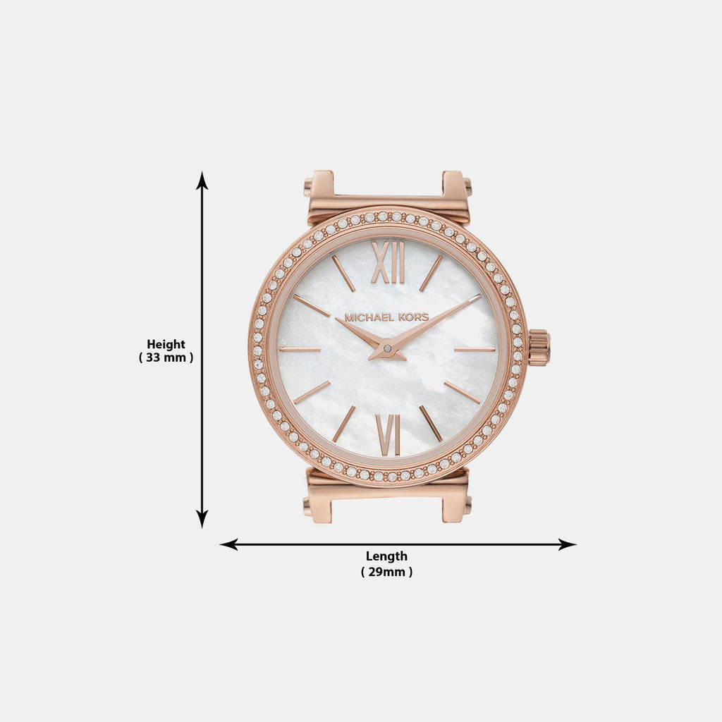 Sofie Women Quartz White Dial Analog Stainless Steel Watch MK4521