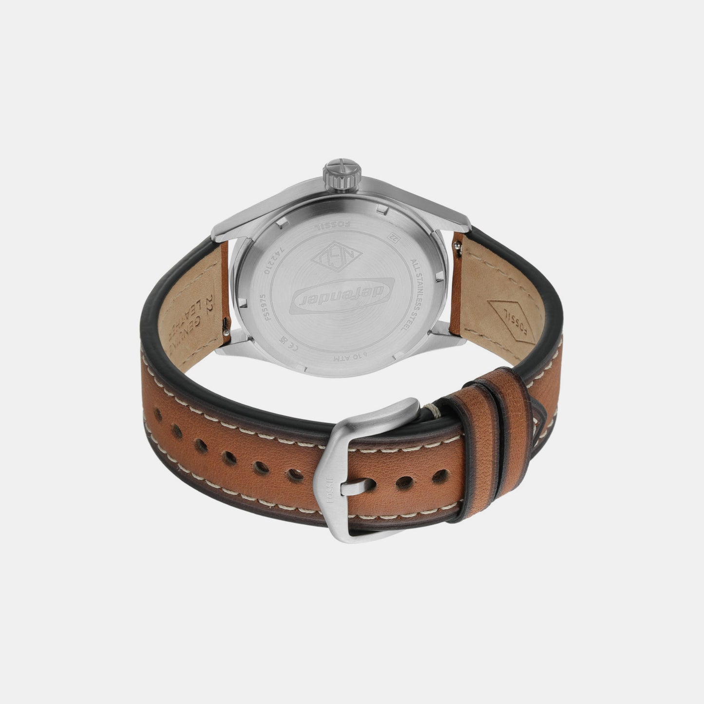 Men's Blue Analog Leather Watch FS5975