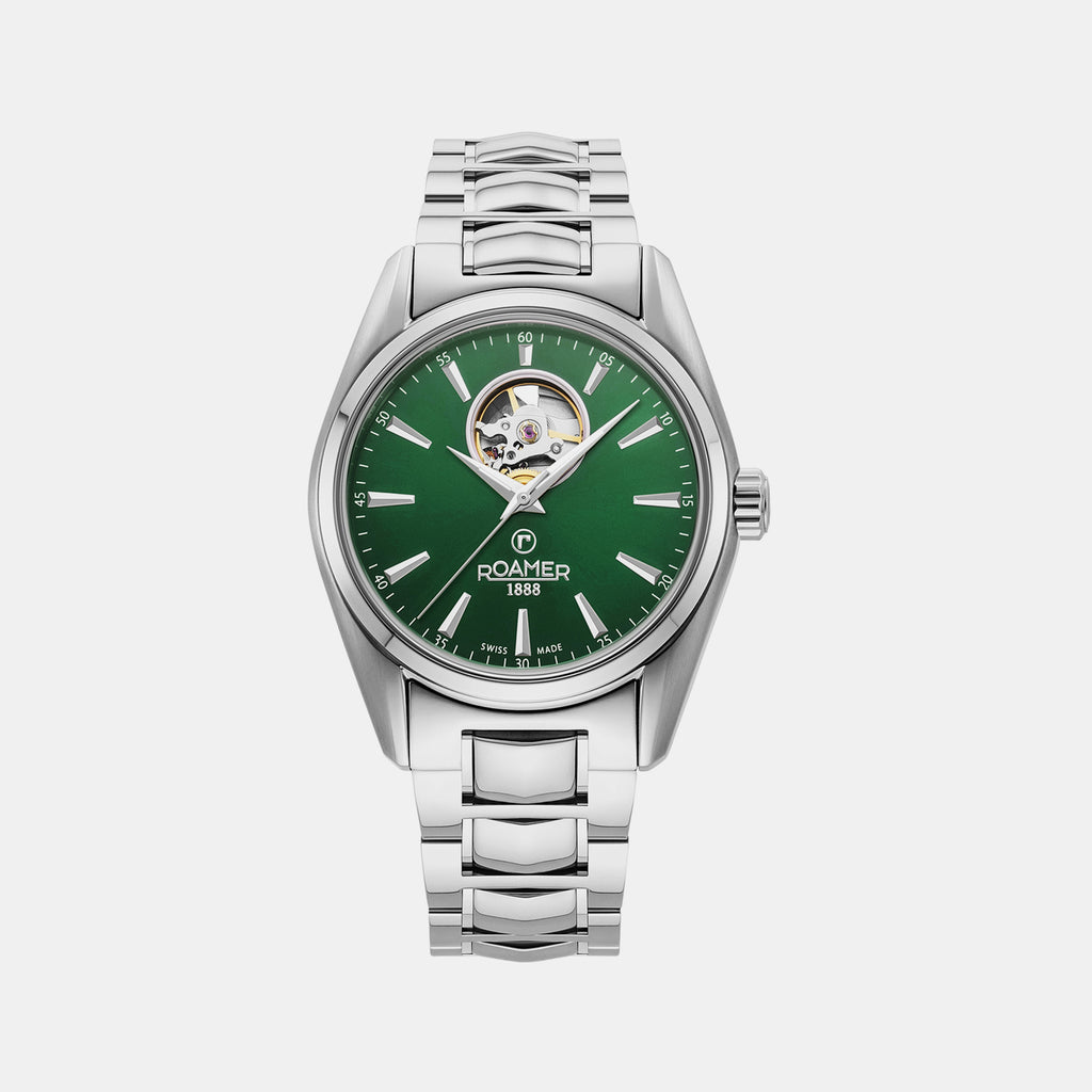 Male Green Analog Stainless Steel Watch 984985 41 75 20