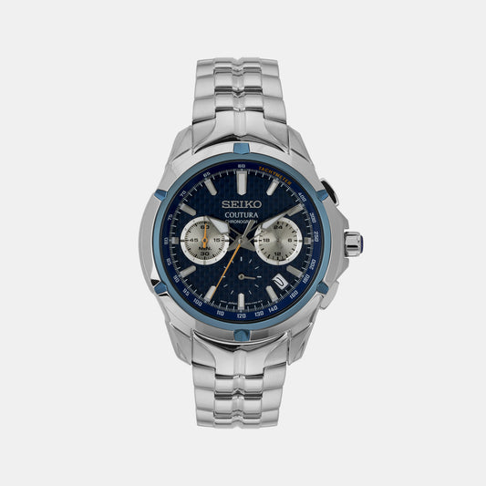 Coutura Male Blue Chronograph Stainless steel Watch SSB431P9