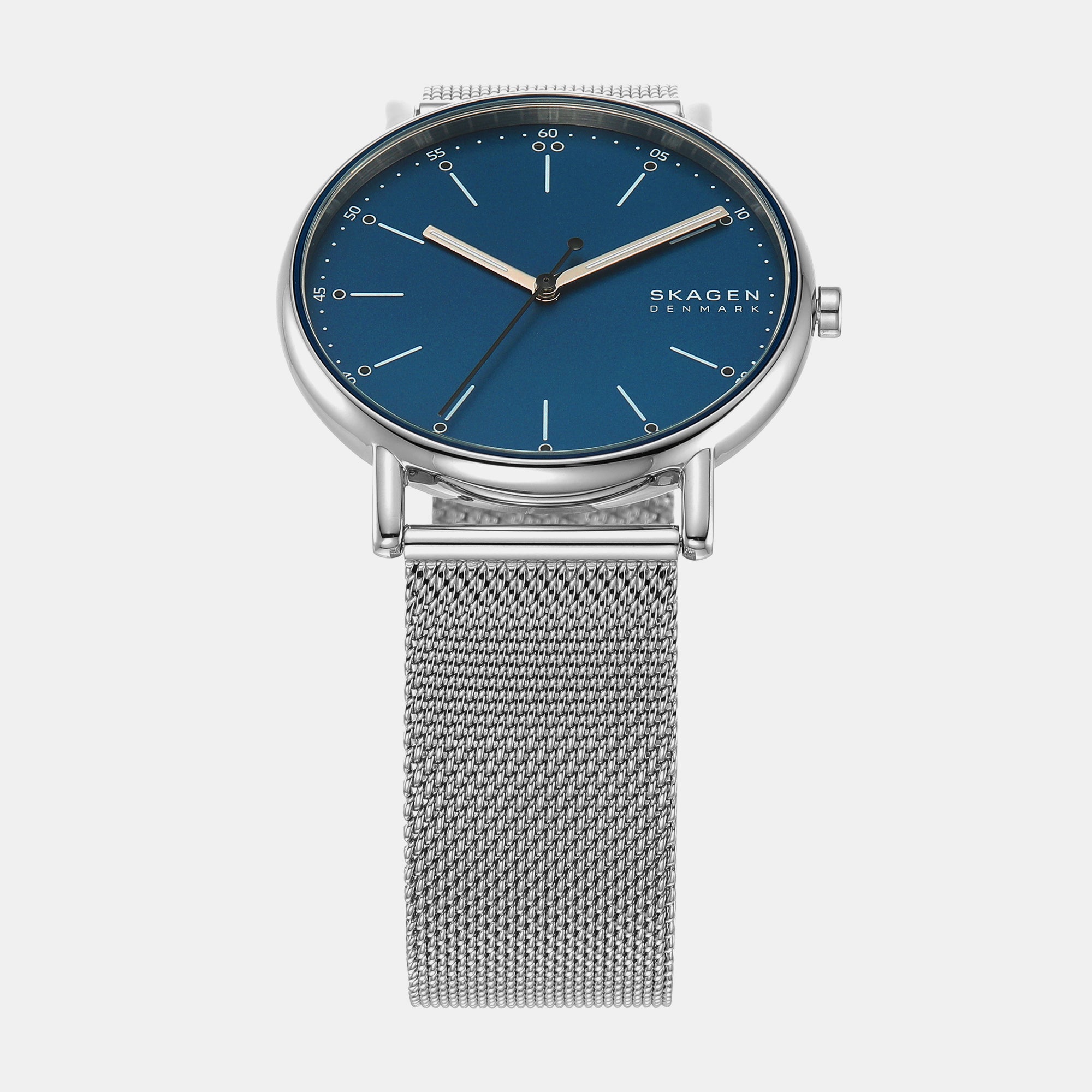 Male Blue Analog Mesh Watch SKW6904 – Just In Time