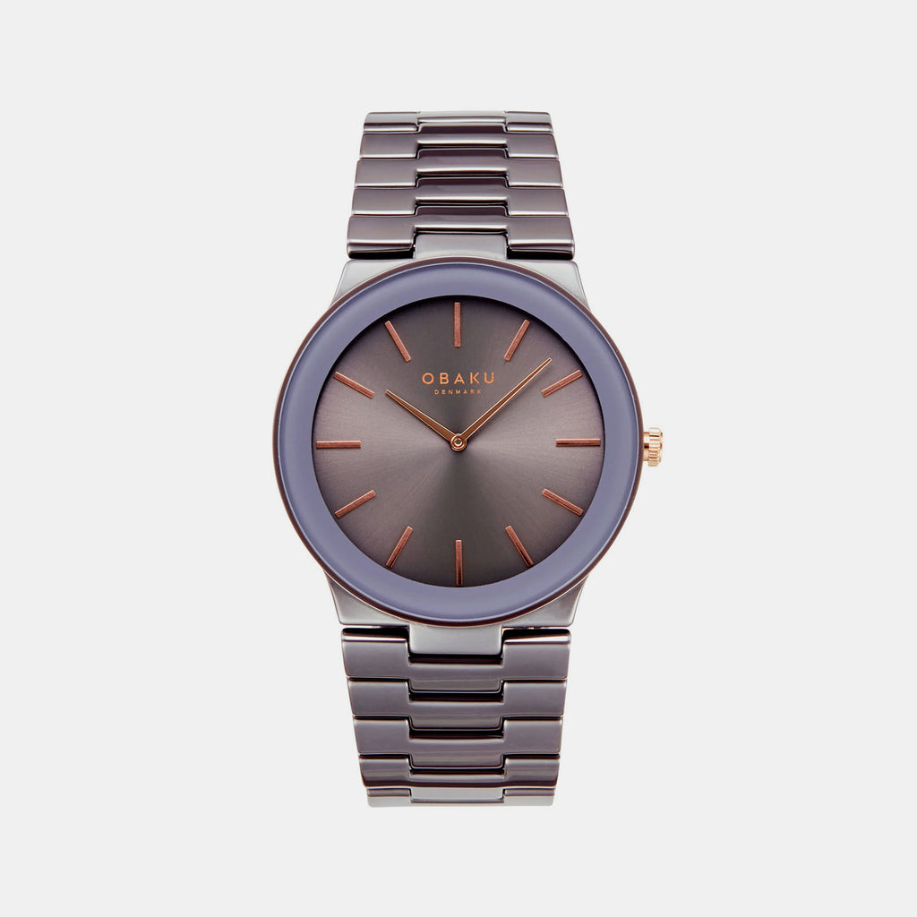 Obaku Round Grey Analog watch