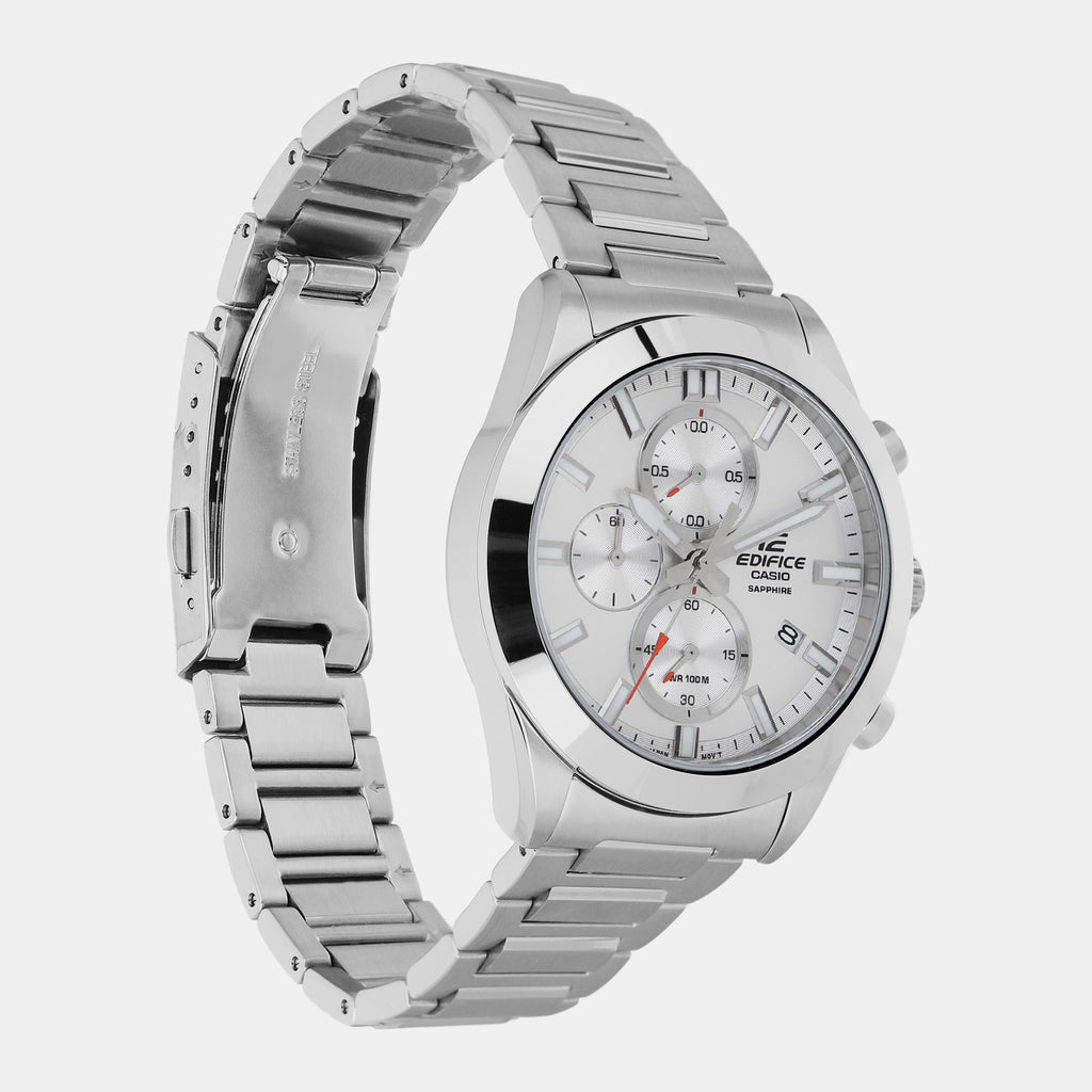 Casio Men Round Silver watch