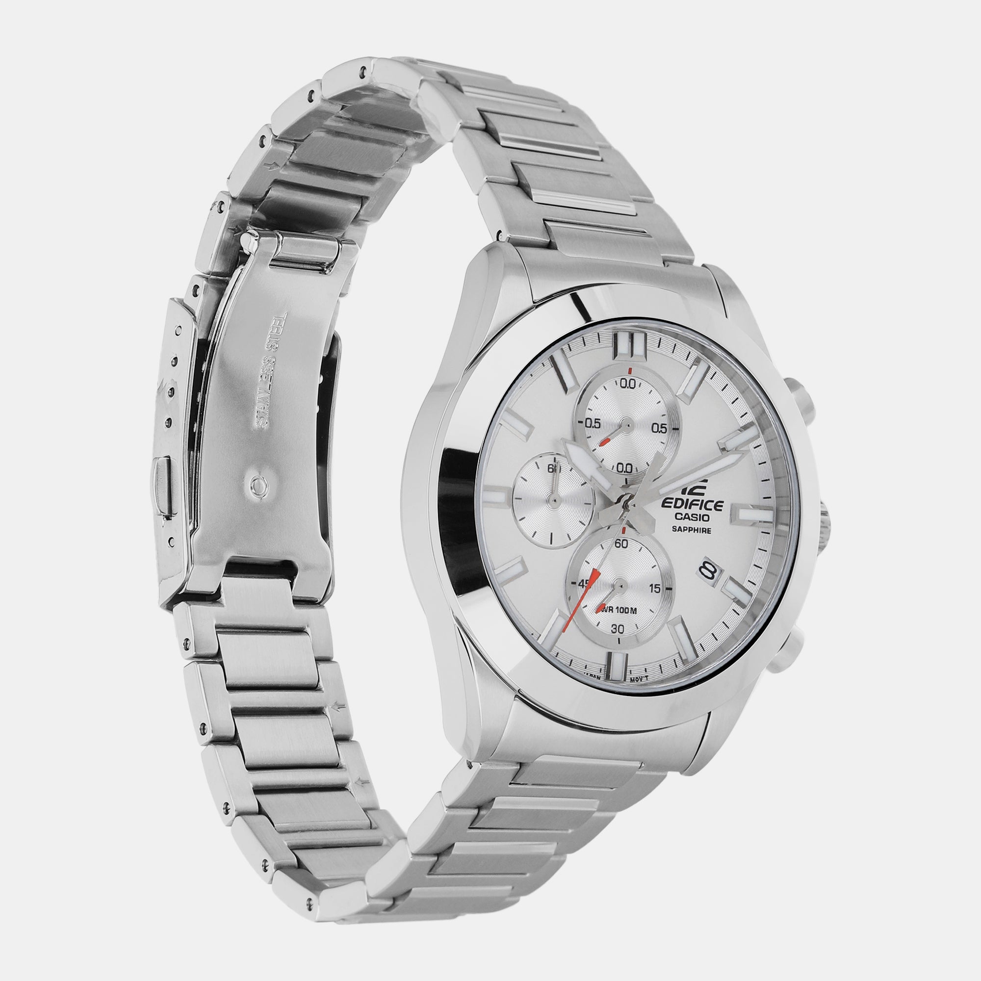 Casio Men Round Silver watch