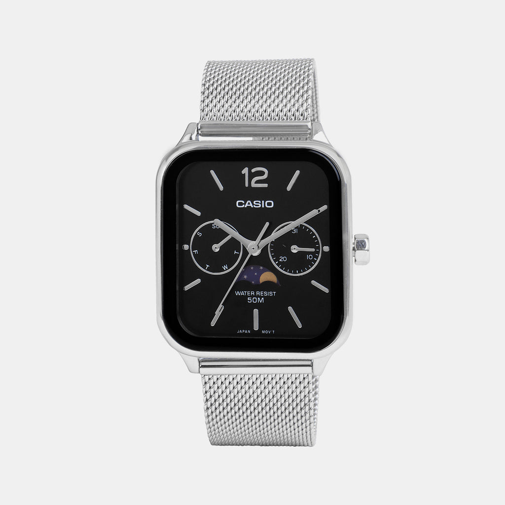 Casio Rectangular Grey Chronograph watch