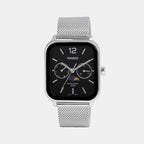 Casio Rectangular Grey Chronograph watch