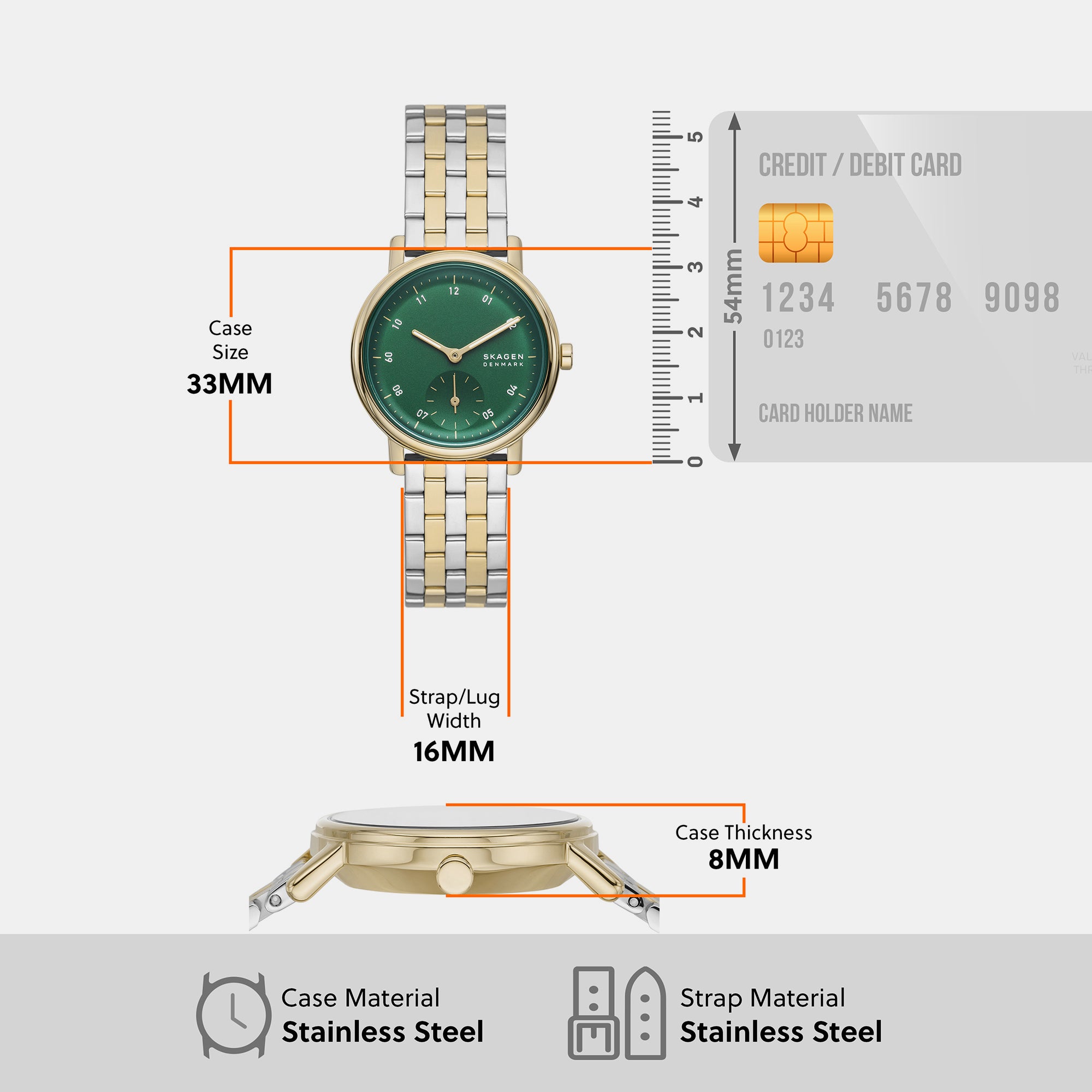 Skagen Stainless Steel Green watch