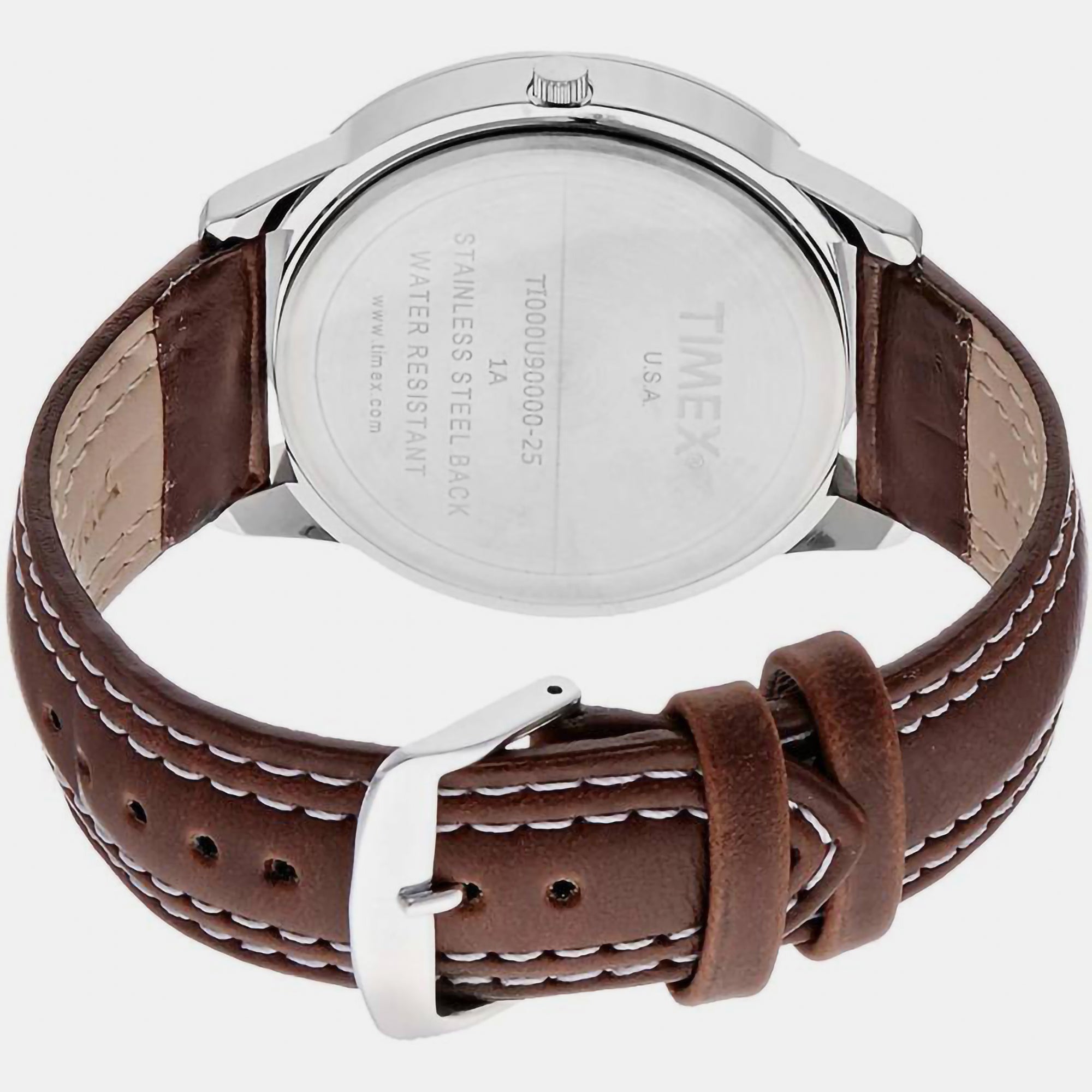 Timex Men Round Silver watch