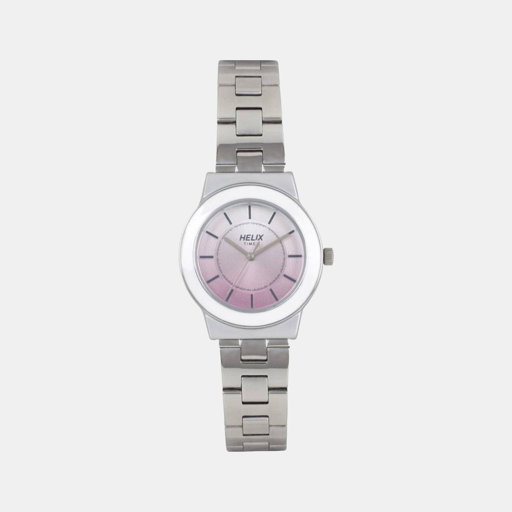 Helix Round Silver Analog watch