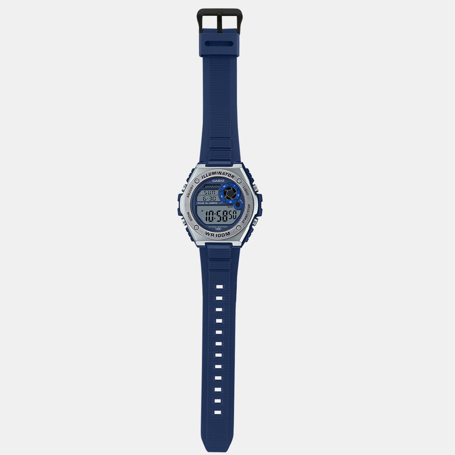 Youth Blue Men's Digital Resin Watch D190 - MWD-100H-2AVDF