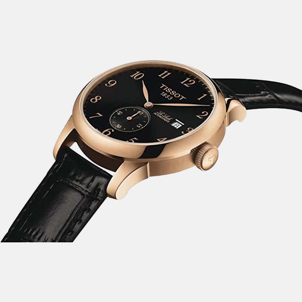 Le Locle Men's Automatic Leather Watch T0064283605200