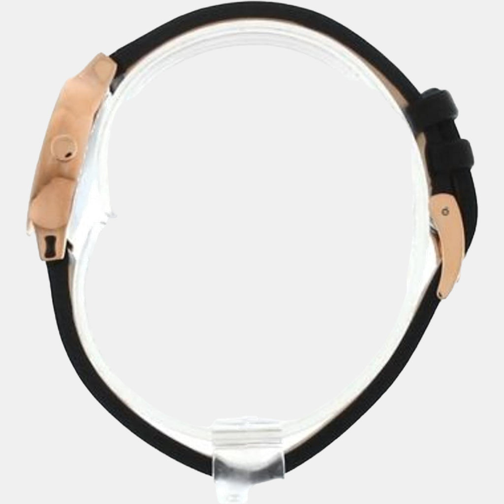 Women Quartz Black Dial Analog Leather Watch SKW3004