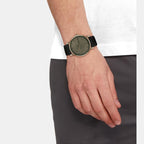 Ck Slate Men Quartz Grey Dial Analog Leather Watch 25200263