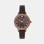 Emporio Armani Round Brown Analog watch
