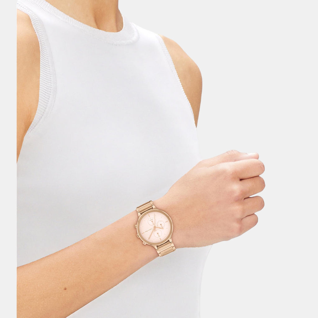 Energize Women Quartz Pink Dial Chronograph Stainless Steel Watch 25200241