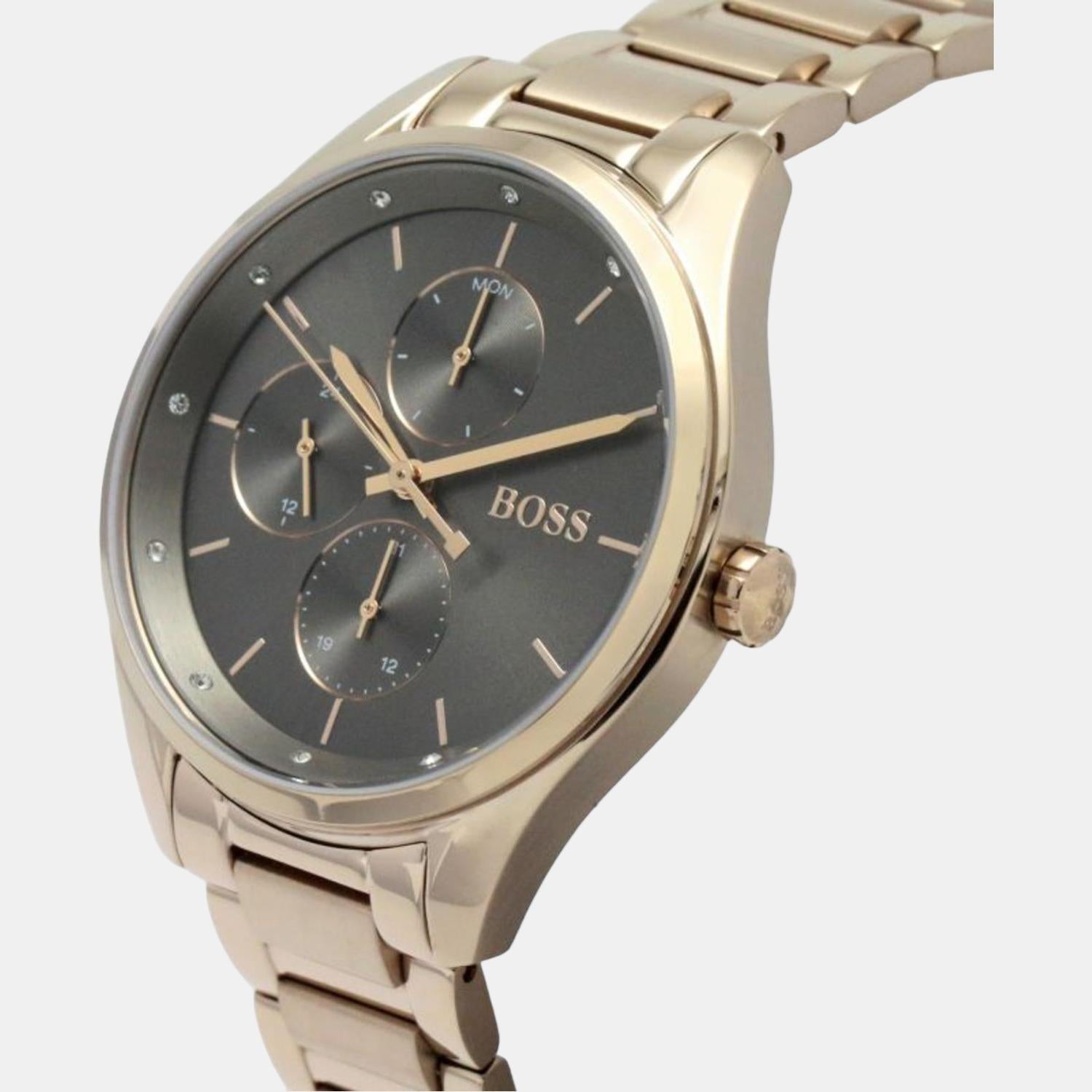 Boss Round Quartz Analog Women watch