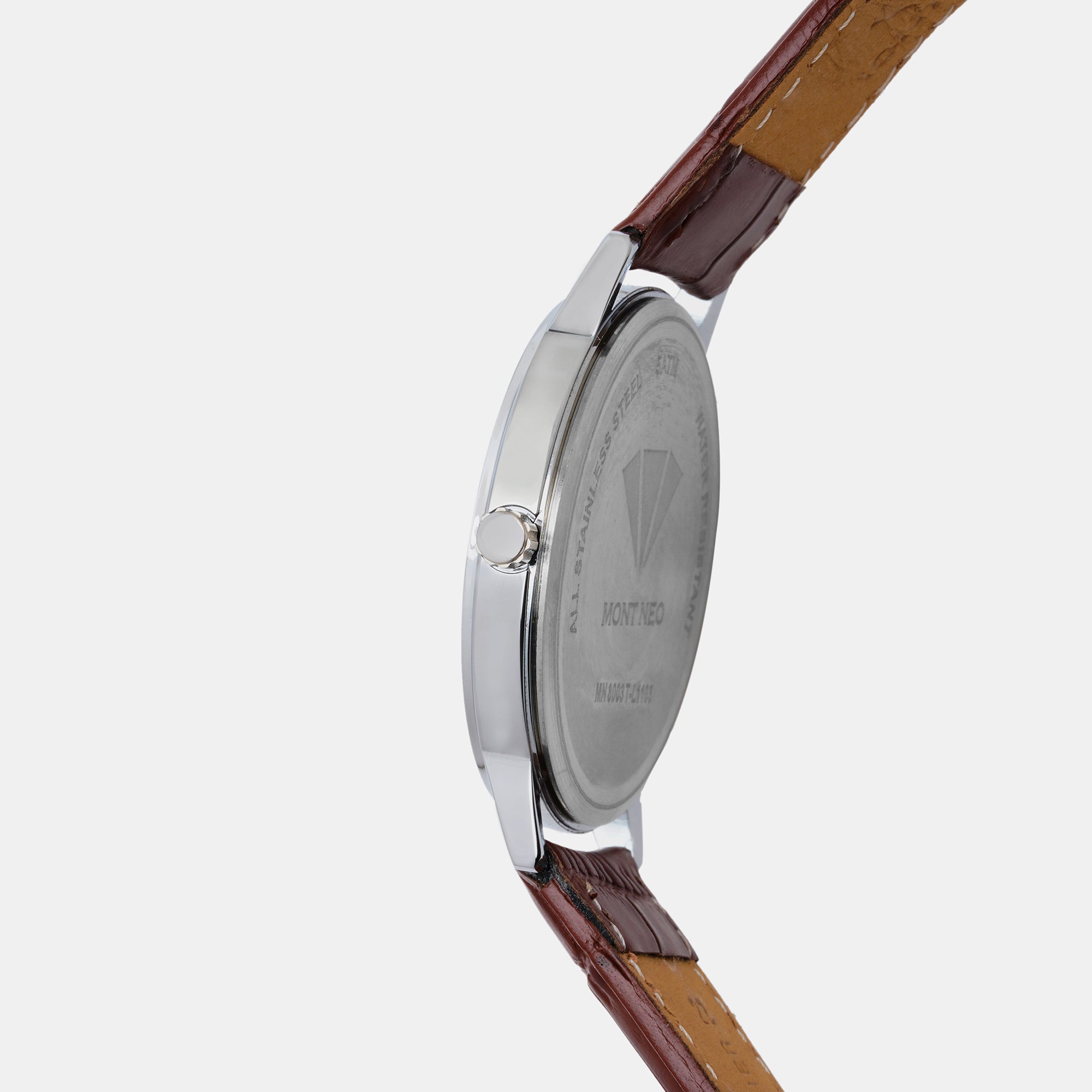 Mont Neo Men Round Silver watch