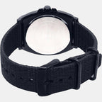 Enticer Men Quartz Grey Dial Analog Fabric Watch A2123