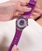 Women Quartz Clear Dial Analog Silicone Watch GW0482L2