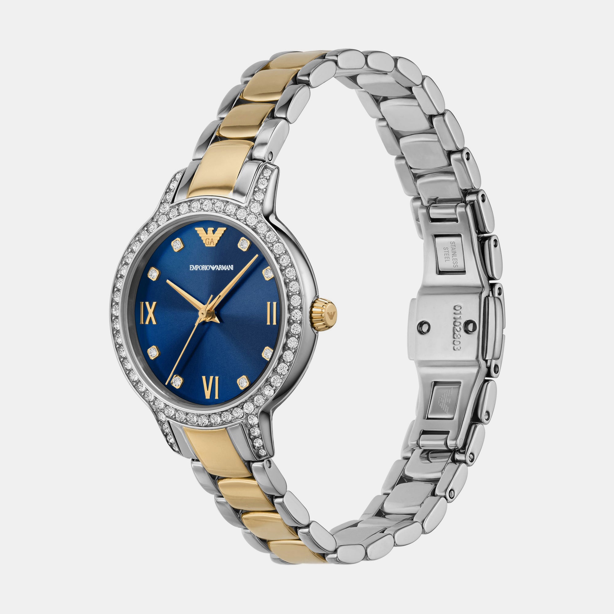 Women's Blue Analog Stainless Steel Watch AR11576