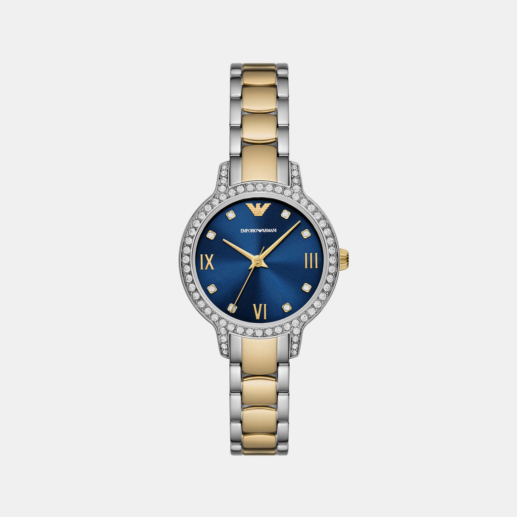 Emporio Armani Round Blue Analog watch