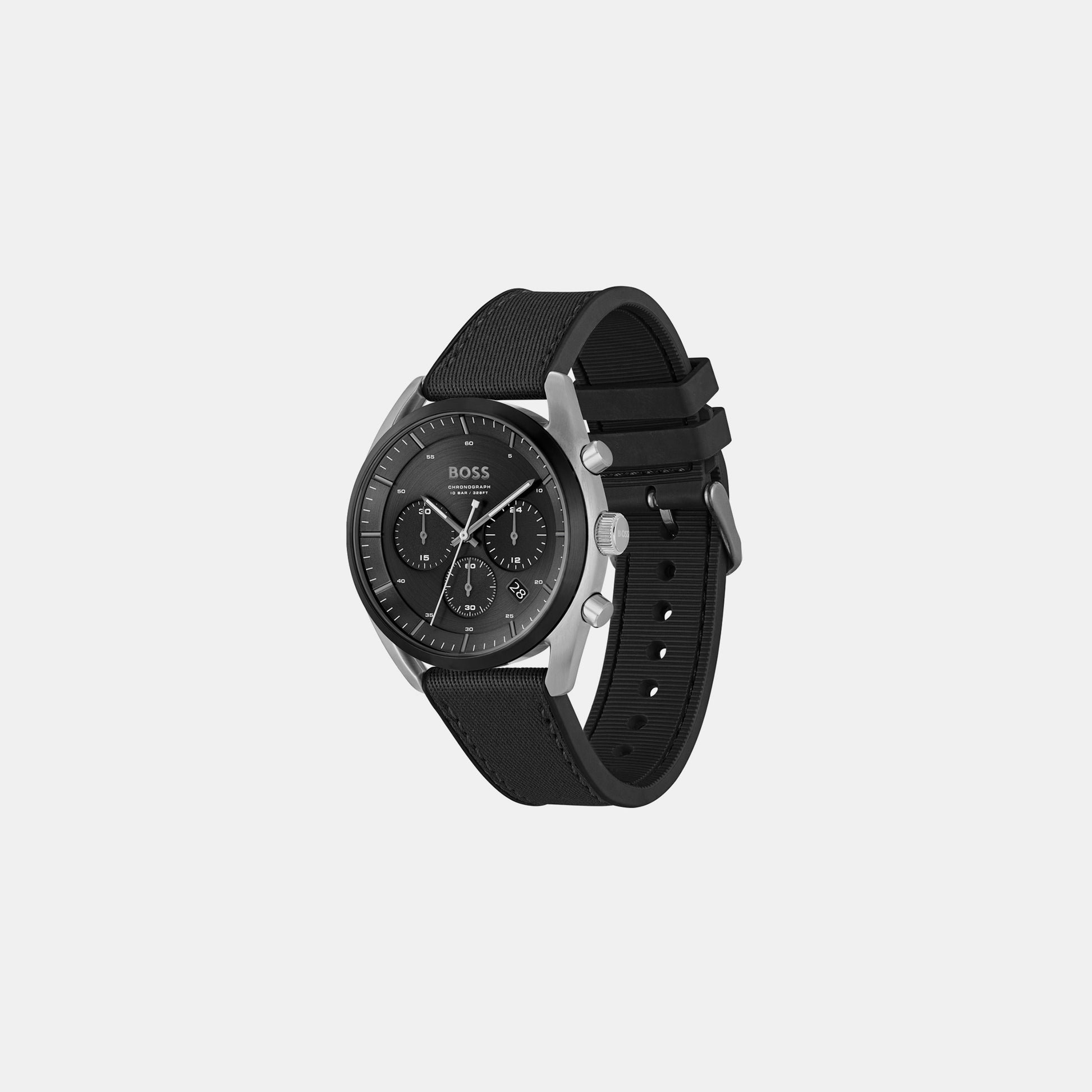 Top Male Black Chronograph Silicon Watch 1514091 – Just In Time