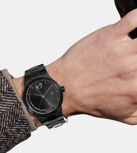 Movado Stainless Steel Round watch