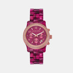 Michael Kors Round Pink Chronograph watch