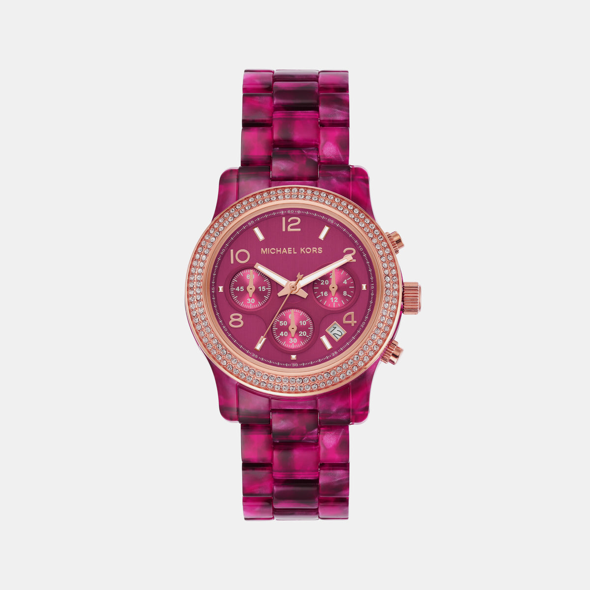 Michael Kors Round Pink Chronograph watch